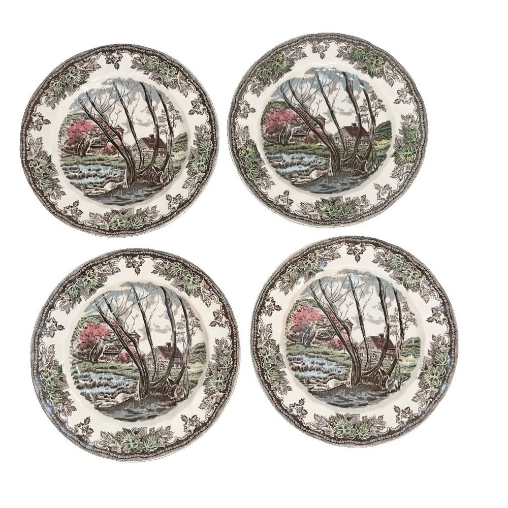 Johnson Bros Brothers Friendly Village Salad Plate 7.5 Inches Set of 4